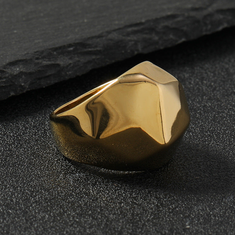 Men's Titanium Steel Ornament Simple Personality Cutting Rings