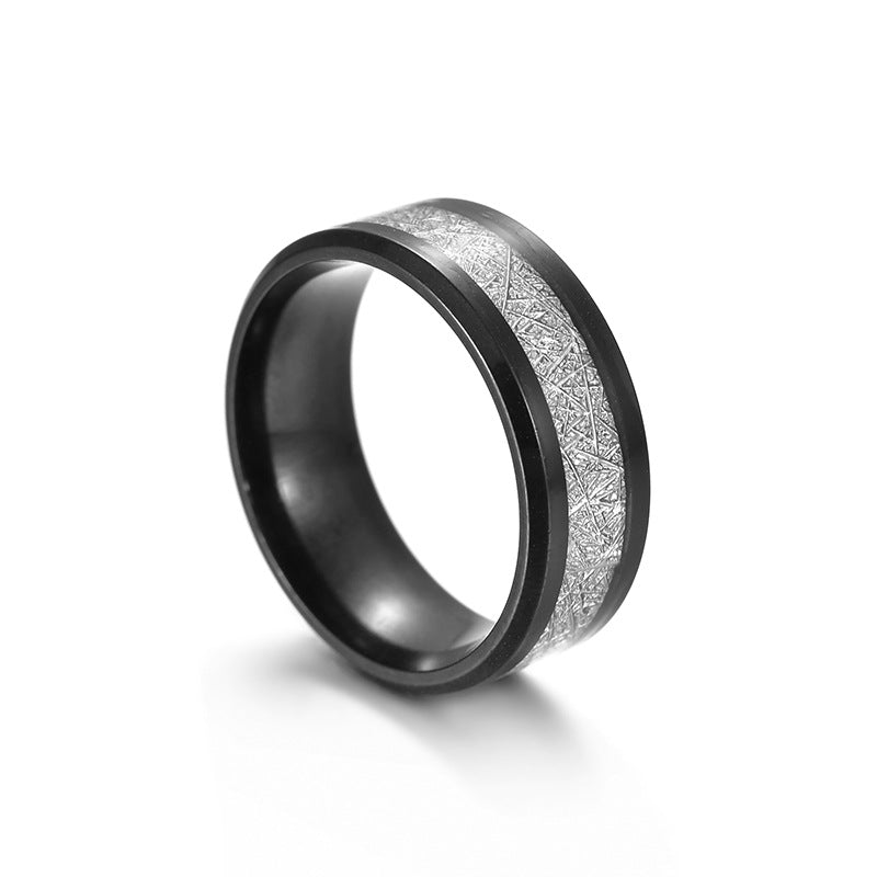 Men's Ice Silk Foil Titanium Steel Fog Rings