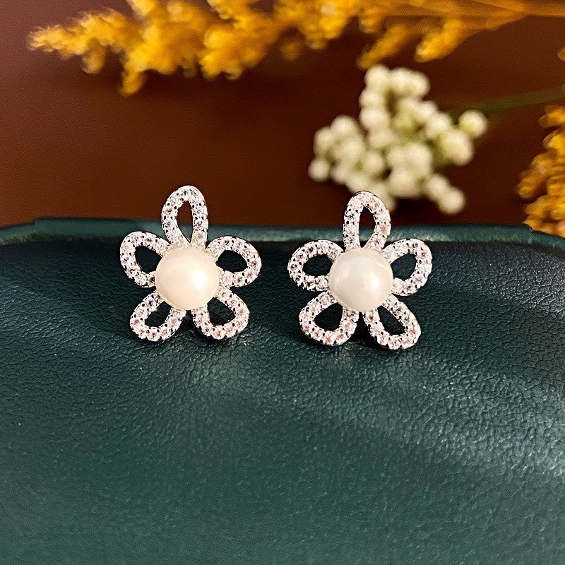 Shining Diamond Irregular Round Female Special Earrings