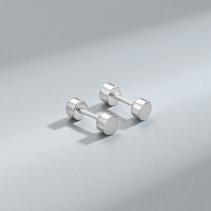 Sier Ear Bone Female Screw Tightening Rings