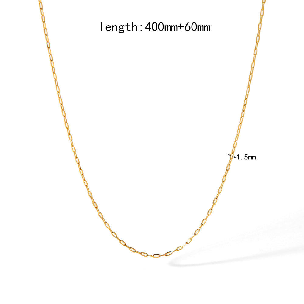 Gold Plating Chain Accessories Stainless Steel Snake Bones Necklaces