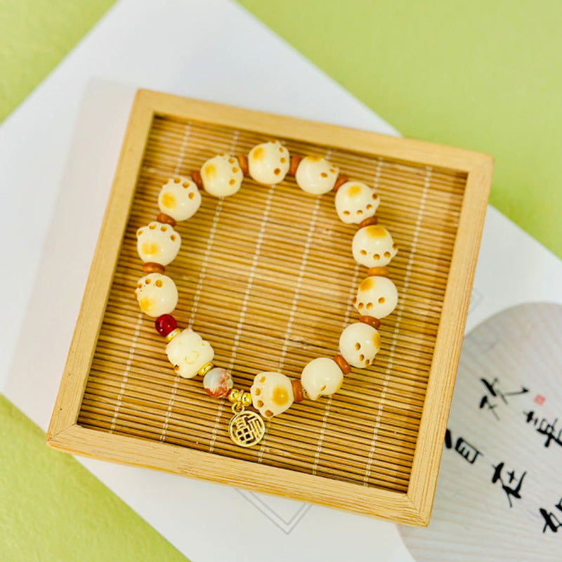 Paw Caramel Gradient Green Candy Landscape Material Bracelets