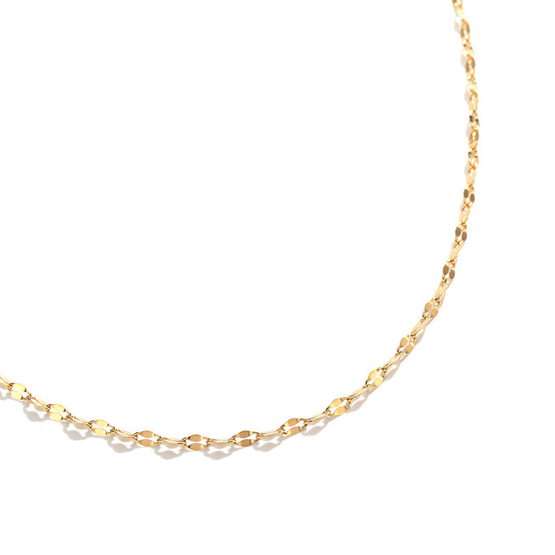 Women's Titanium Steel Chain Rose Gold Fashion Simple Clavicle Necklaces