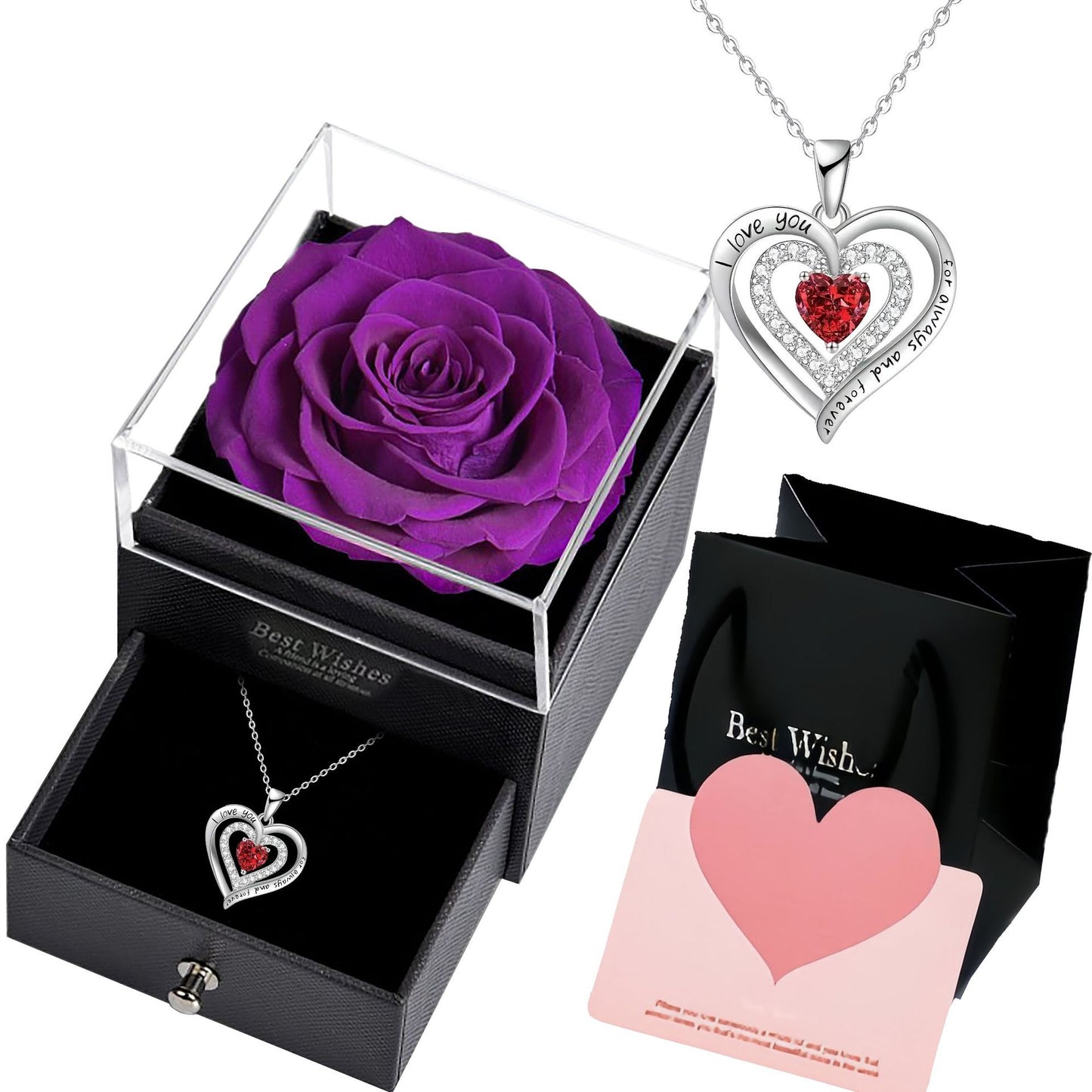 Temperament Wild High Sense Double Love Necklace