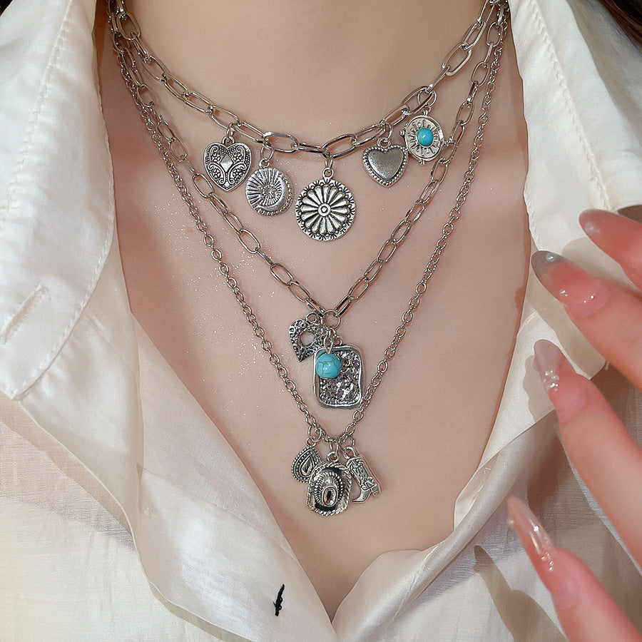 Light Luxury Diamond Snake-shaped Personalized Fashion Design Niche Necklaces