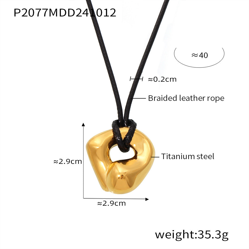 Titanium Steel Material Plated With Real Necklaces