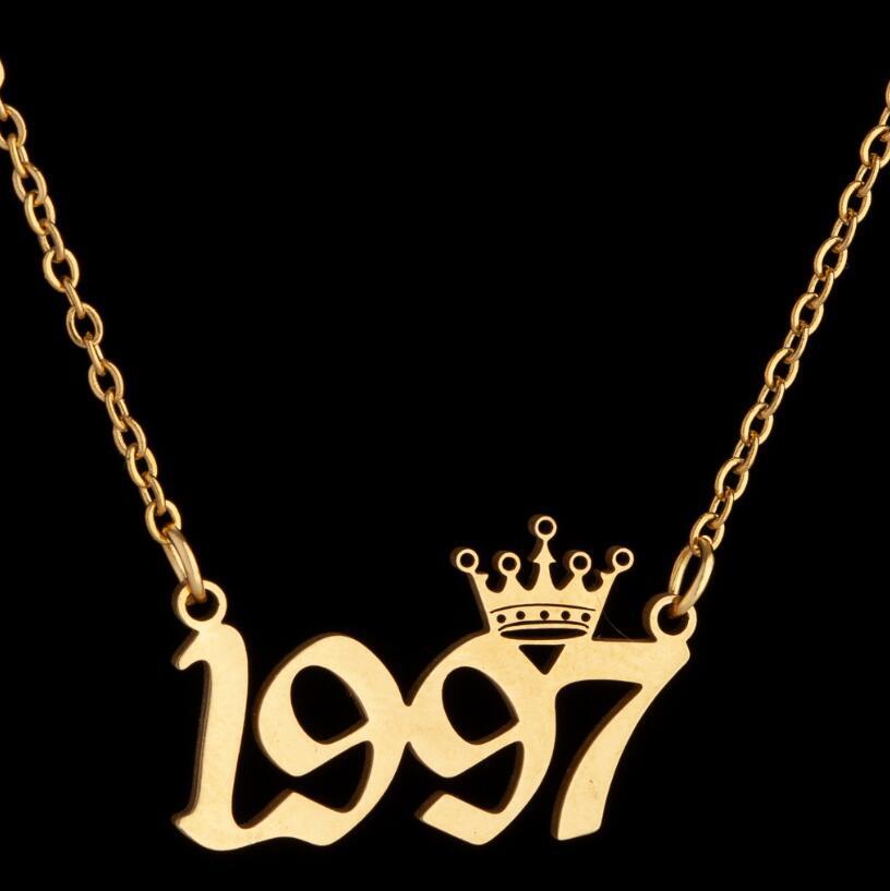 Women's Wind Lucky Digital Angel Clavicle Chain Necklaces