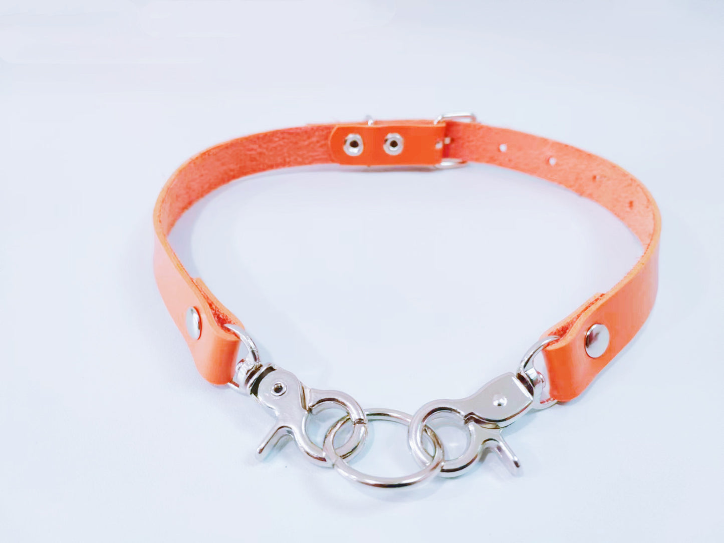 Fashion Simple Leather Buckle Punk Sexy Rings