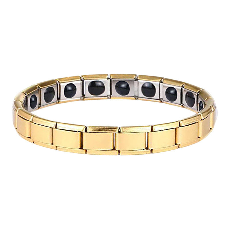 Women's & Men's Titanium Steel Elastic Stainless Health Bracelets