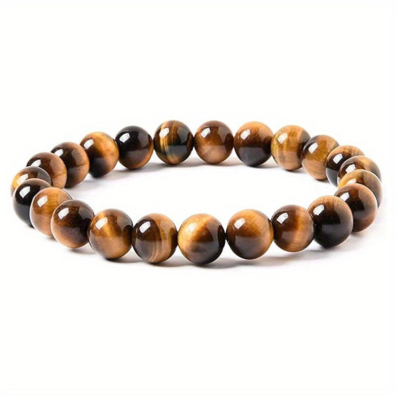 Men's Tigereye Beaded Ornament Haematite Obsidian White-barked Bracelets