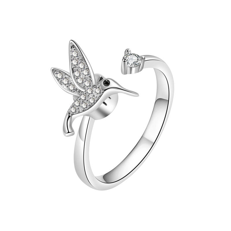 Spinning Female Niche High-grade Smart Bird Ring