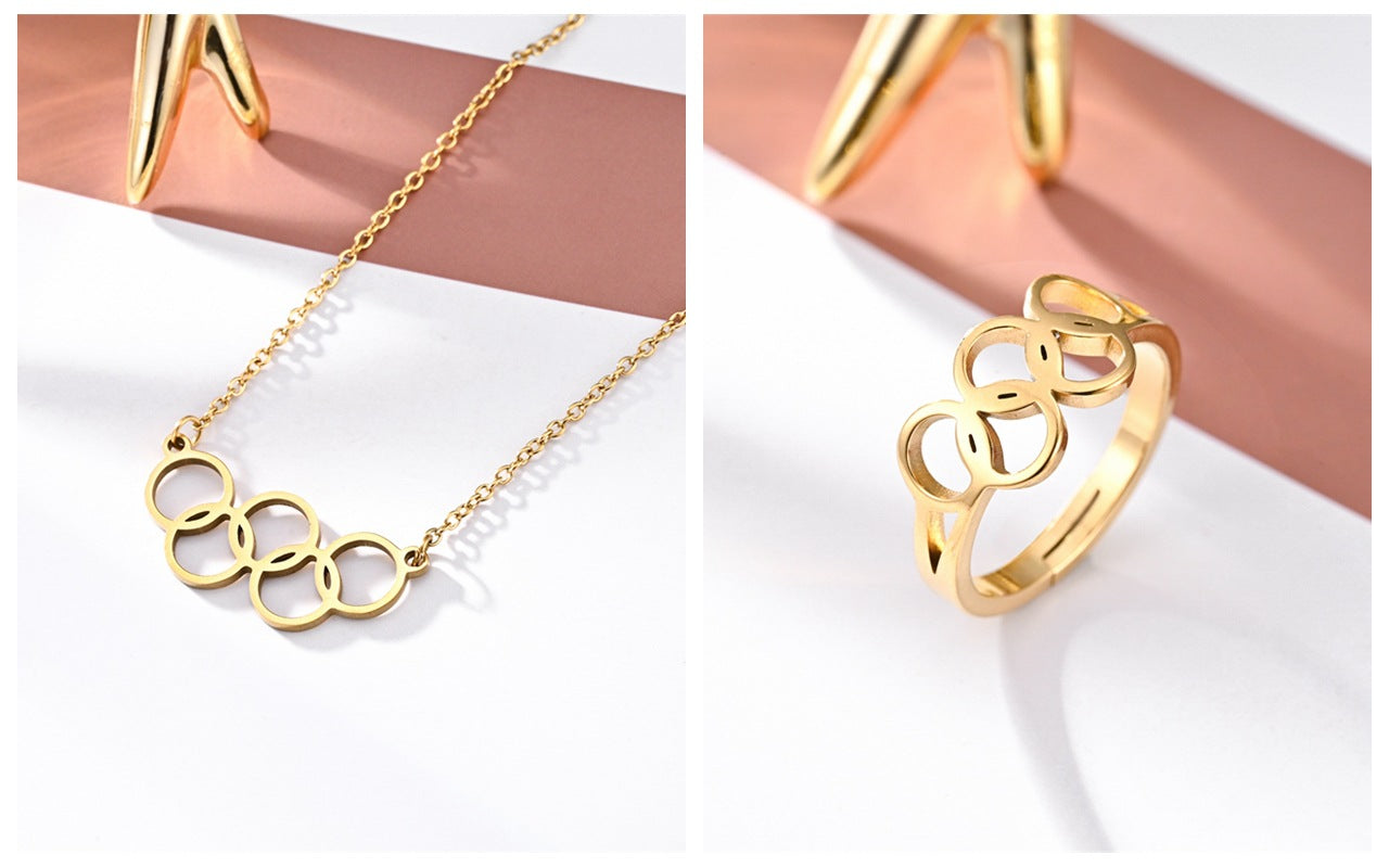 Digital Couple Clavicle Chain Love Commemorative Necklaces
