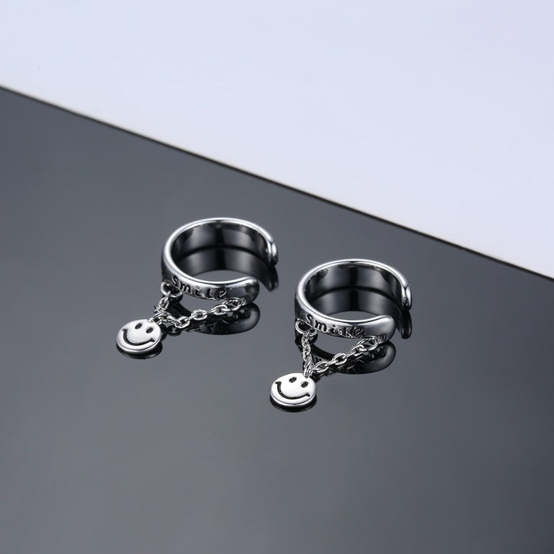 Men's Side Ear Clip Trendy Pseudo Painless Without Piercing Earrings