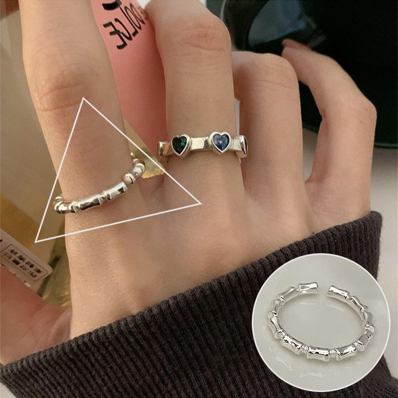 Korean Style First Line Winding Twist Open-end Temperament Rings