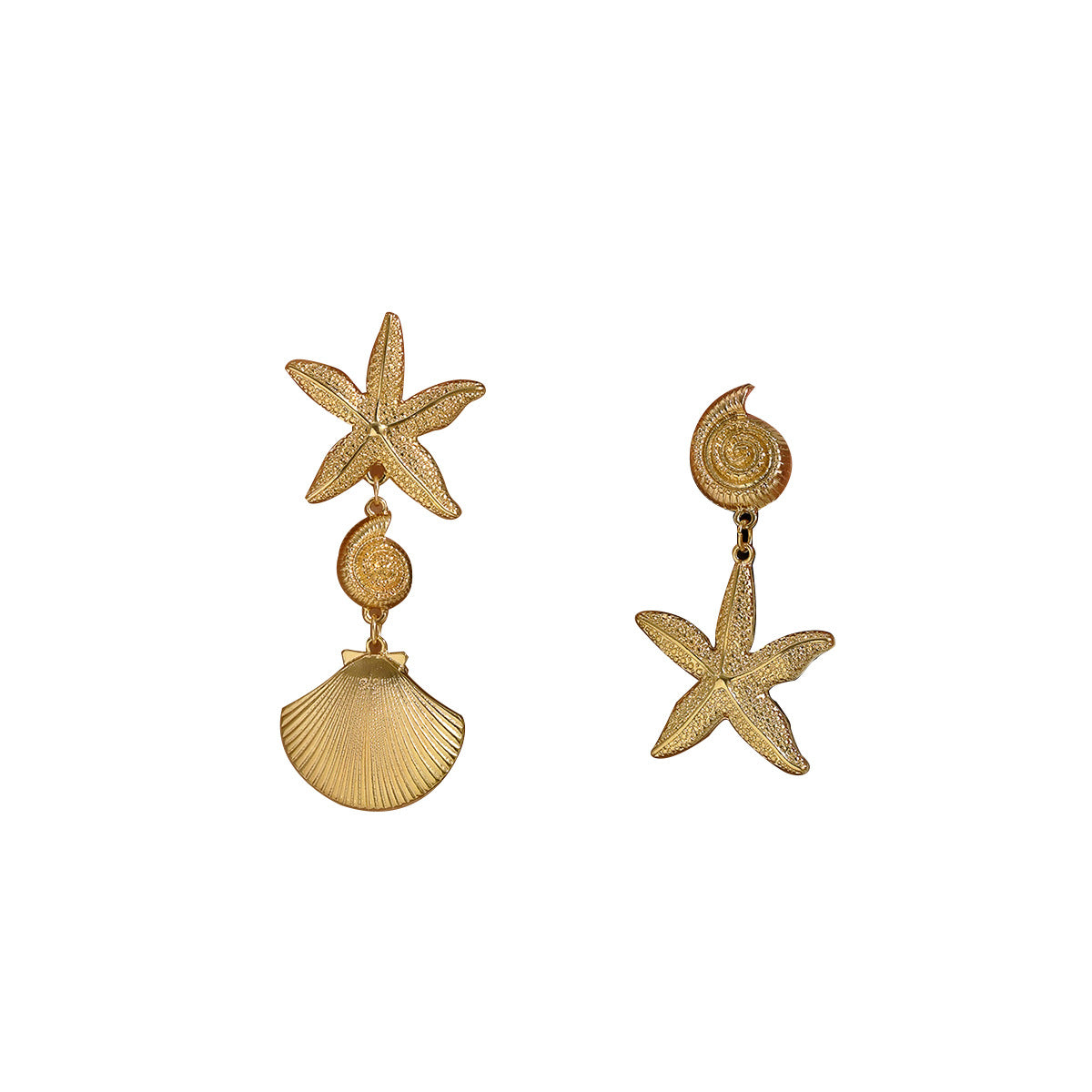 Women's Starfish Shell Design Ear Versatile High-grade Rings