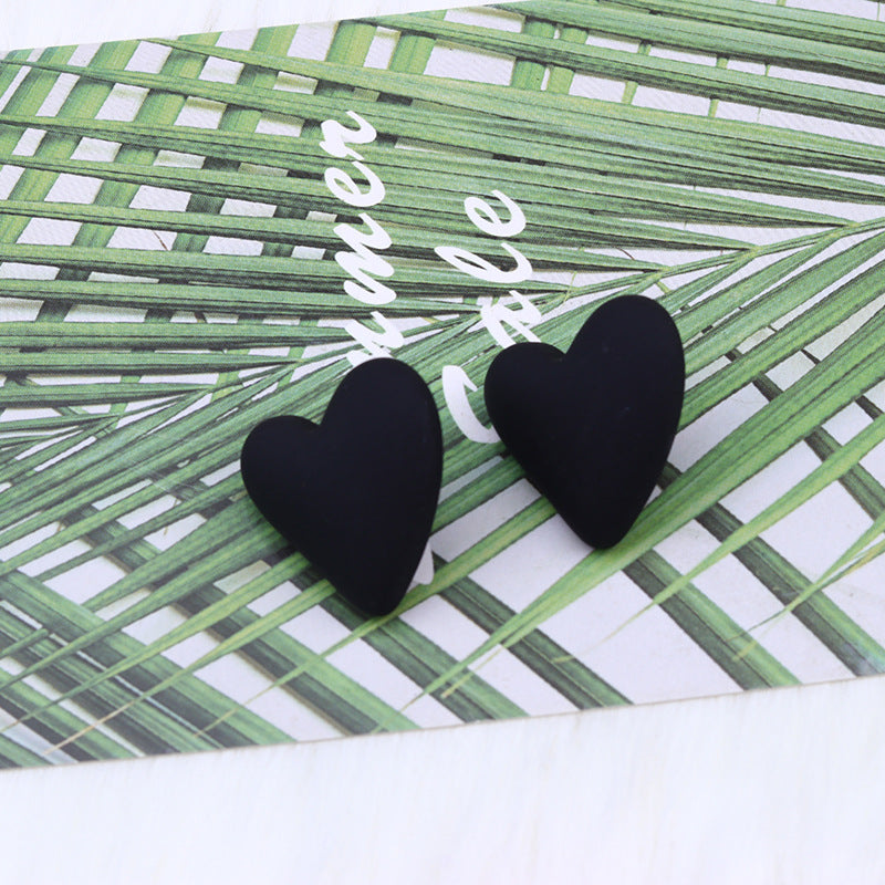 Women's Story Yellow Heart Shaped Valentine's Day Earrings