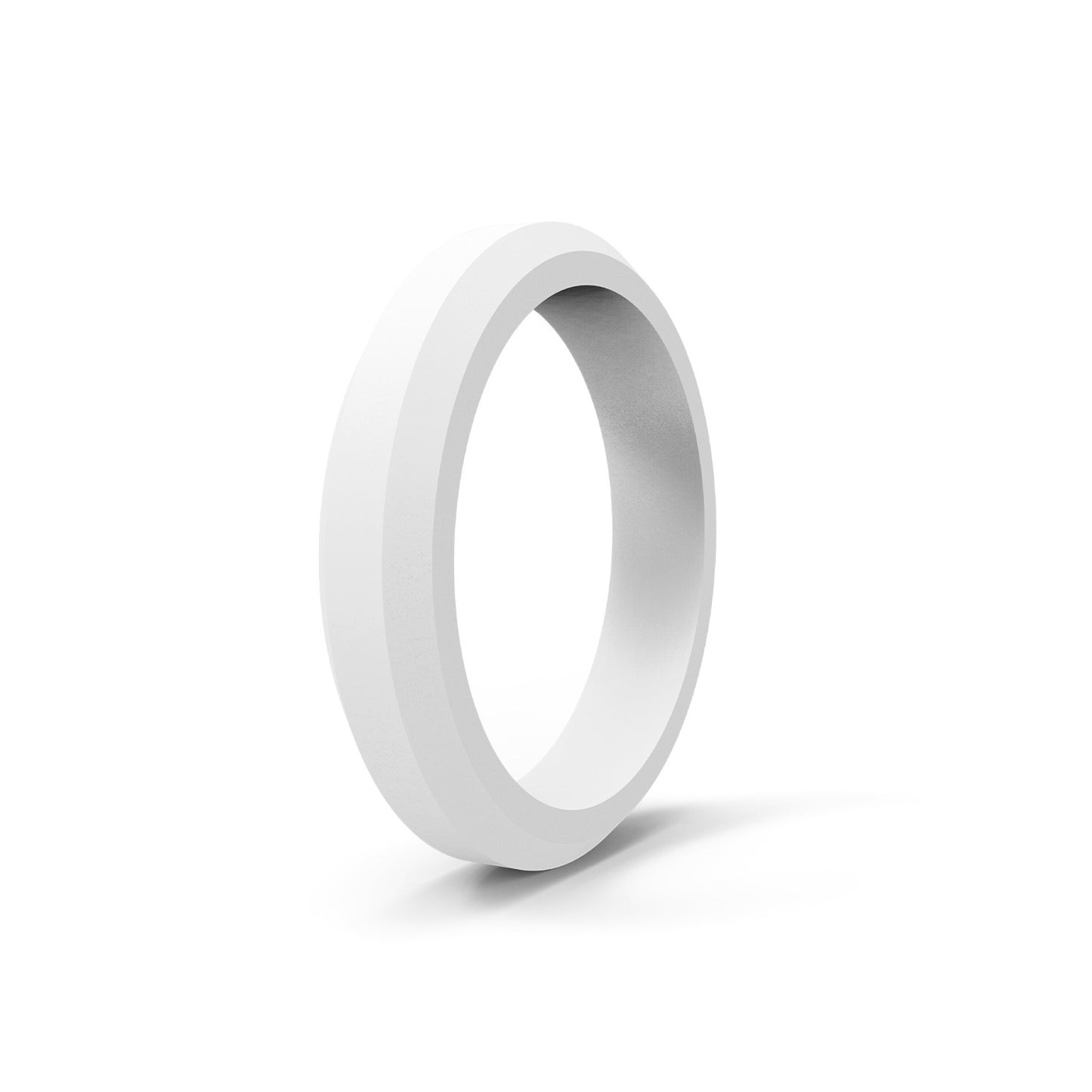 Women's Wide Beveled Silica Gel Folding Sports Rings