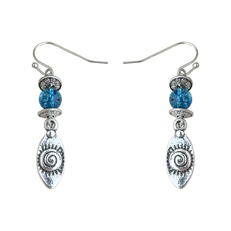Handmade Works Literary Retro Simplicity Vintage Female Earrings
