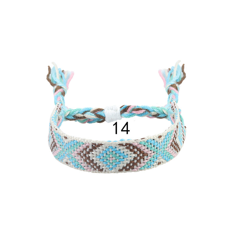 Nepal Ethnic Style Woven Wrist Strap Bracelets