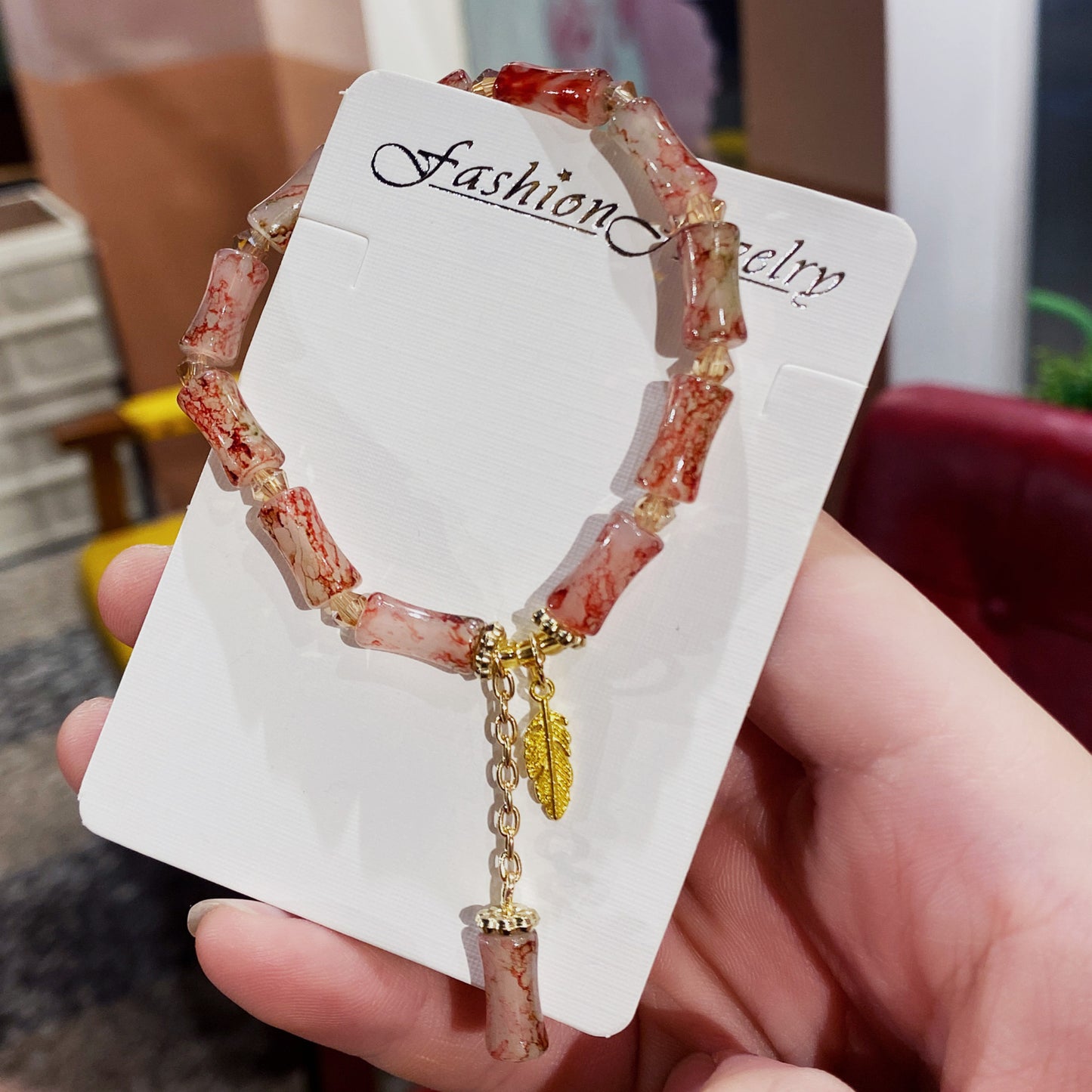 Scenic Spot Gift Box Colored Glaze Bracelets