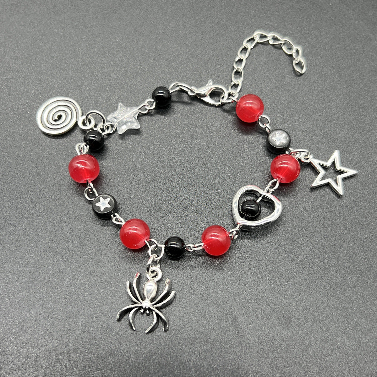 White Dice Hip Hop Butterfly Five-pointed Bracelets