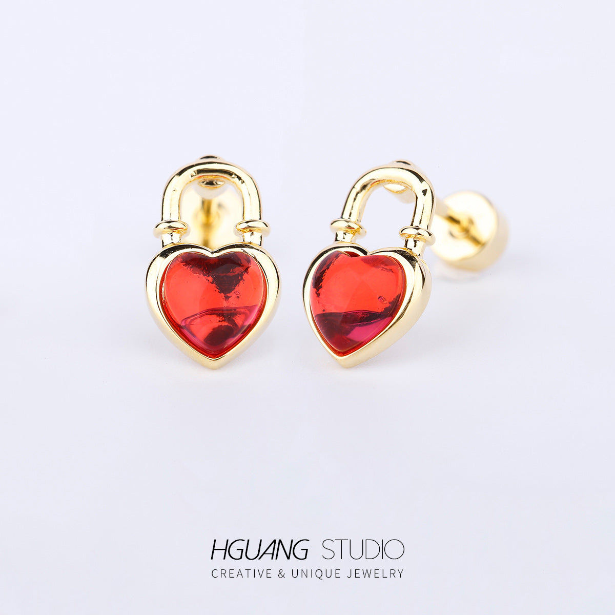 Titanium Steel Gold Plated Ear Bone Earrings