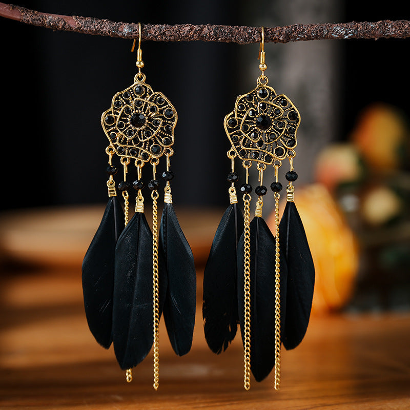 Versatile Innovative Feather Your Daisy Ornament Earrings