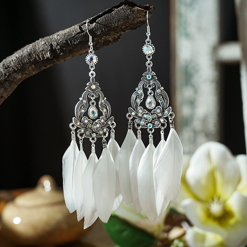 Versatile Innovative Feather Your Daisy Ornament Earrings