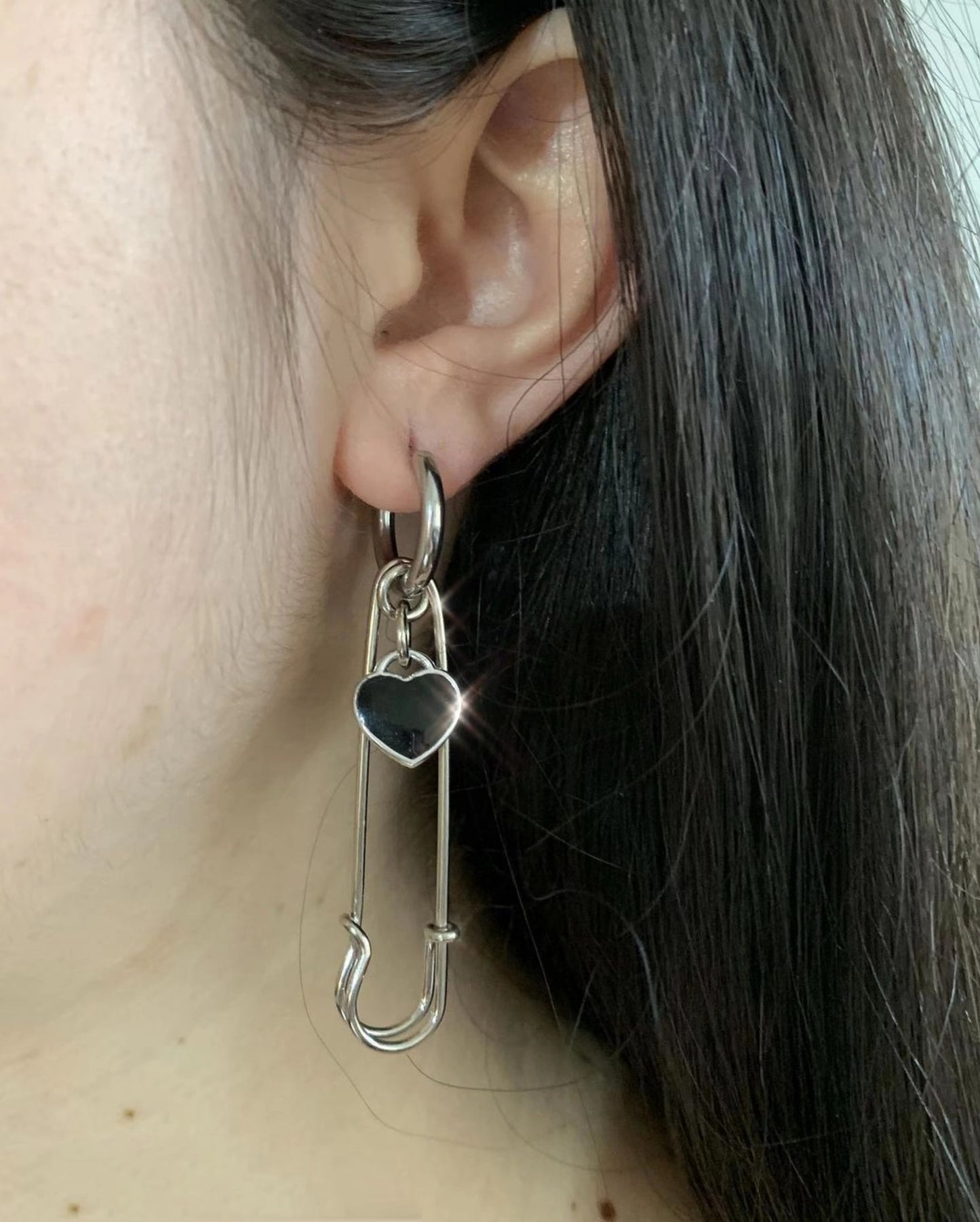 Style Fashion Titanium Steel Stainless Spring Ear Clip Earrings