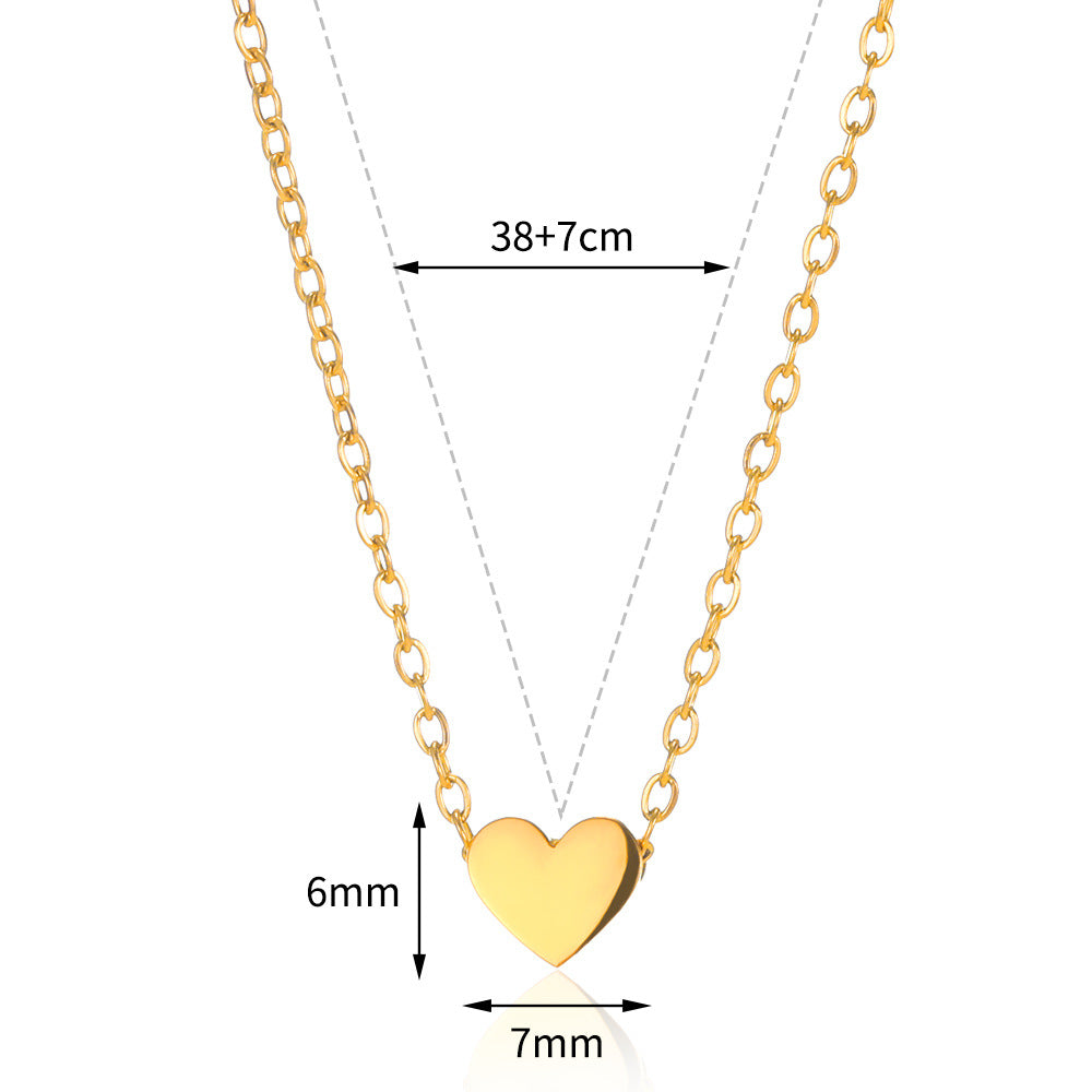 Women's Stainless Steel Five-pointed Star Moon Geometric Necklaces
