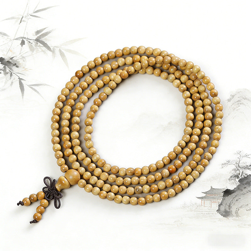 South American Boxwood Beads Golden Sandalwood Ebony Ethnic Style For Bracelet