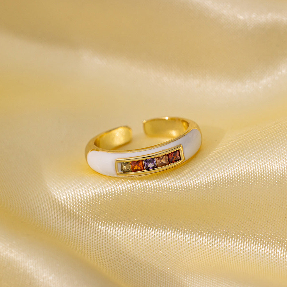 Adjustable Simple Real Gold Electroplated Delicate Super Rings