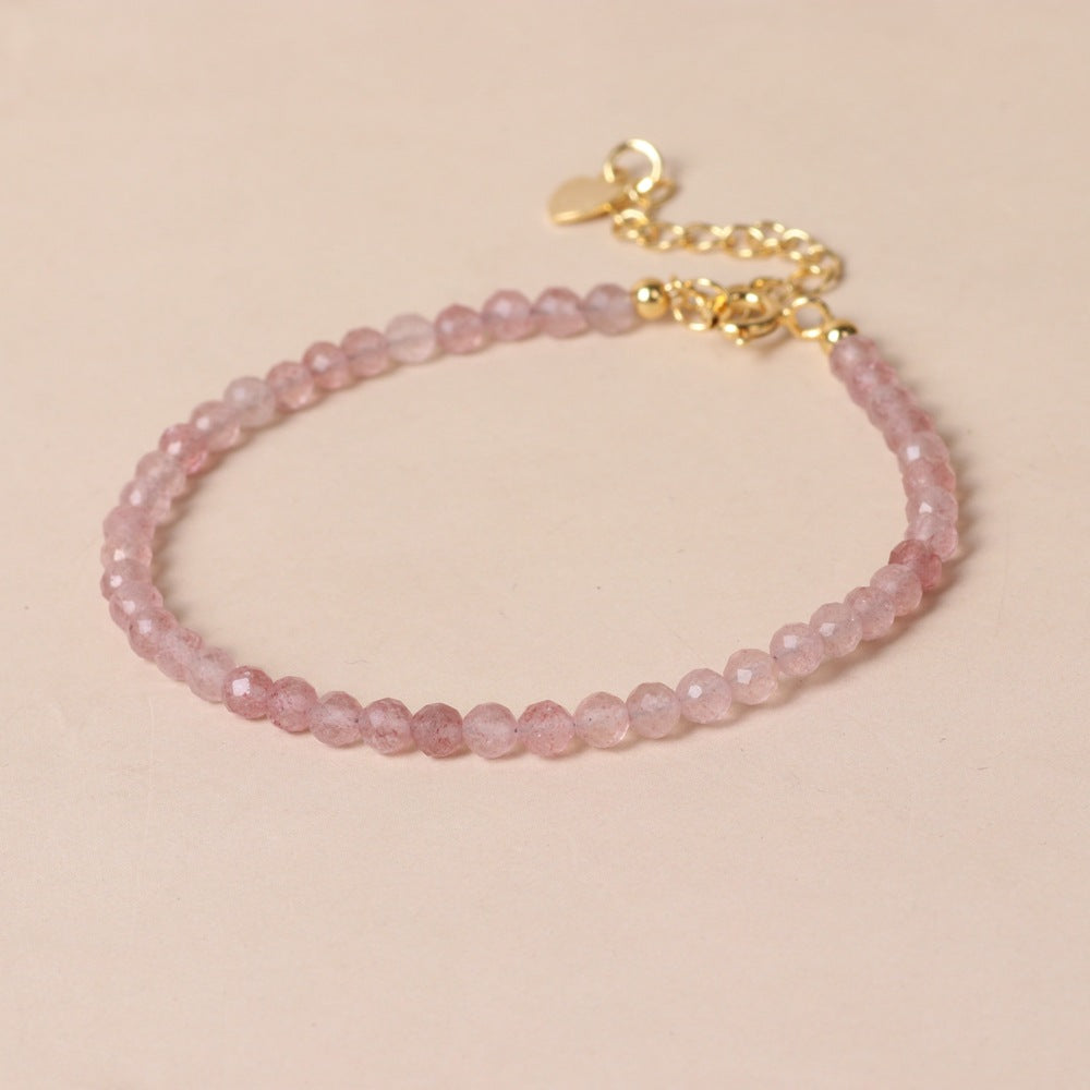 Fine Natural Stone Surface Cutting Beads Bracelets