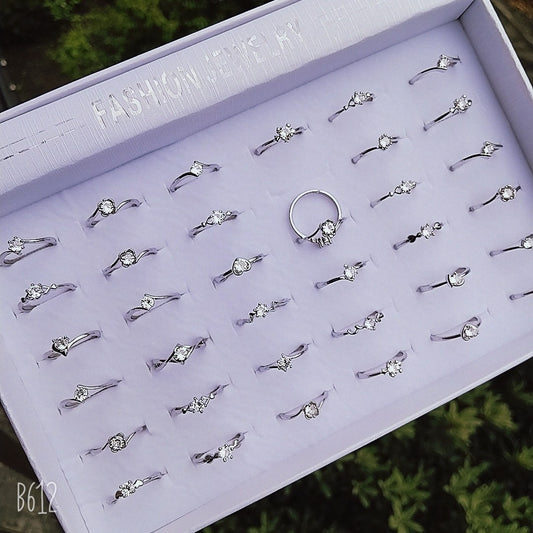 Open Mouth Diamond Zircon Hand Jewelry Rings