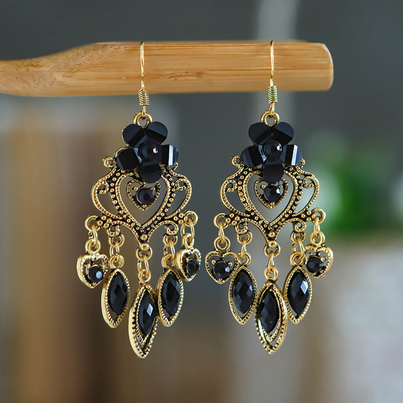 Ethnic Style Your Colorful Vintage Flower Earrings