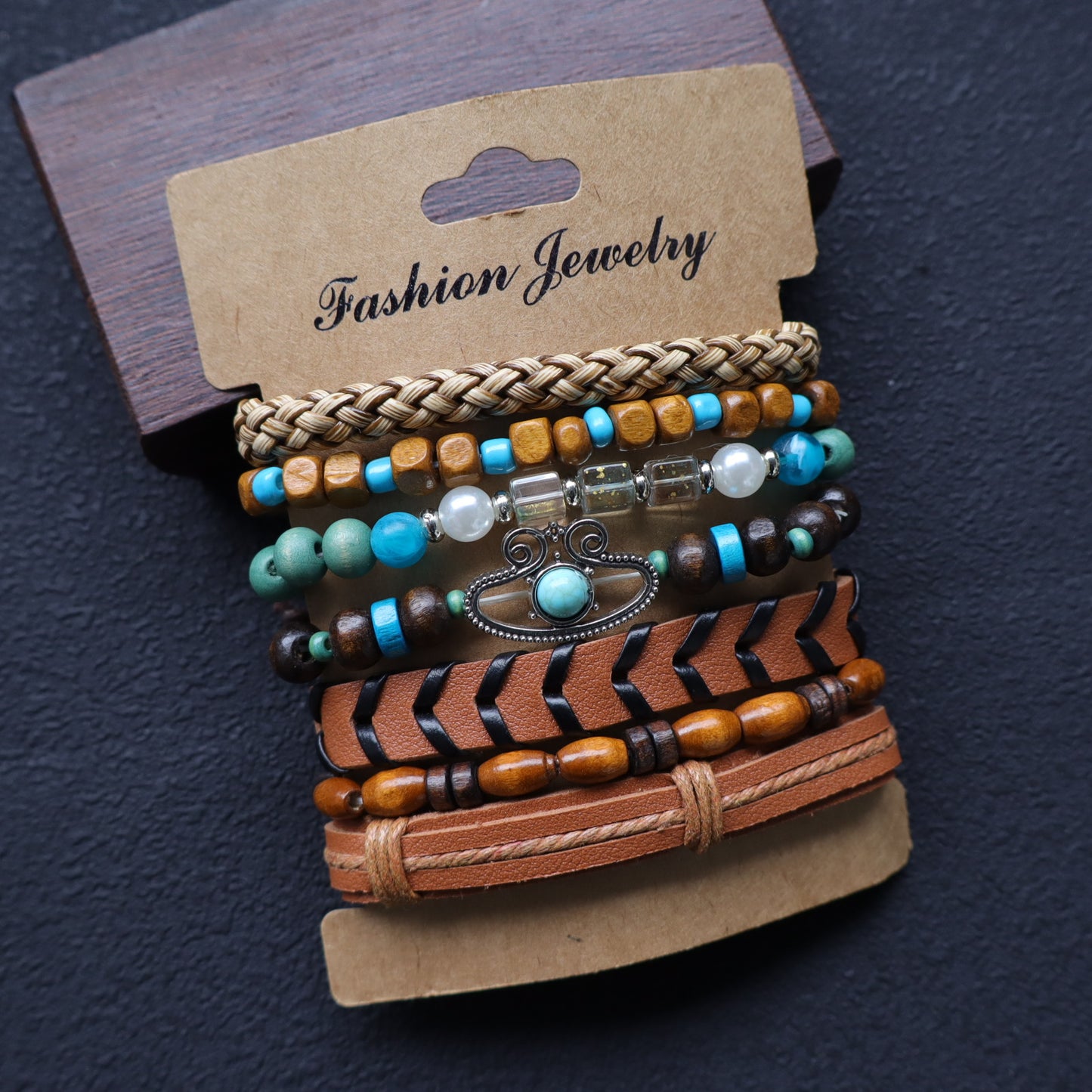 Women's Vintage Turquoise Beaded Bohemian Fashion Source Bracelets
