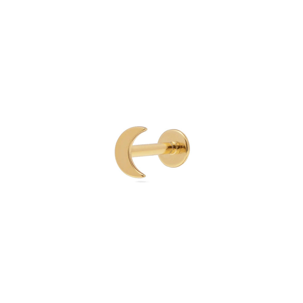 Flat Head Push Piercing Thread Cartilage Earrings