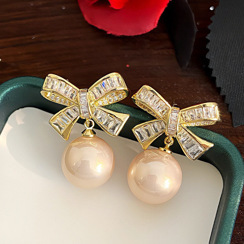 Shining Diamond Irregular Round Female Special Earrings
