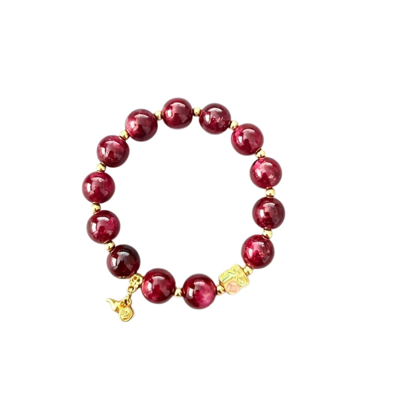 Women's & Men's Chinese Style Fu Lu Ethnic Advanced Gourd Character Live Broadcast Bracelet