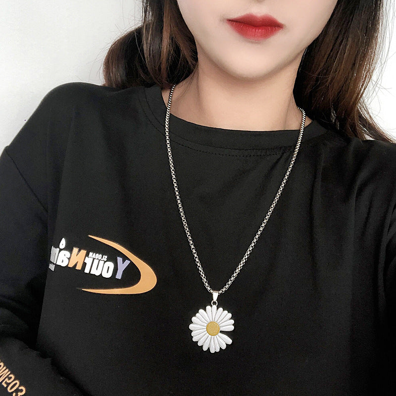 Titanium Steel Long Sweater Stainless Hip Hop Necklaces