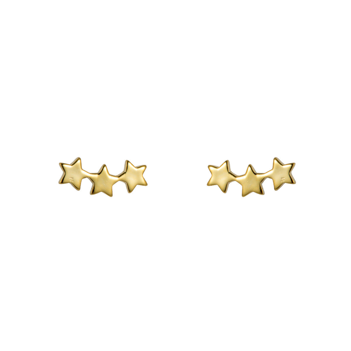 Lodge Sterling Sier Three Star Ear Style Earrings
