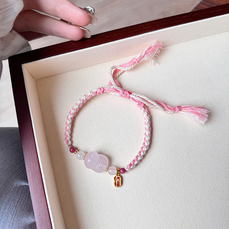 Fairy Sweet Gentle Natural Pink Crystal Bracelets