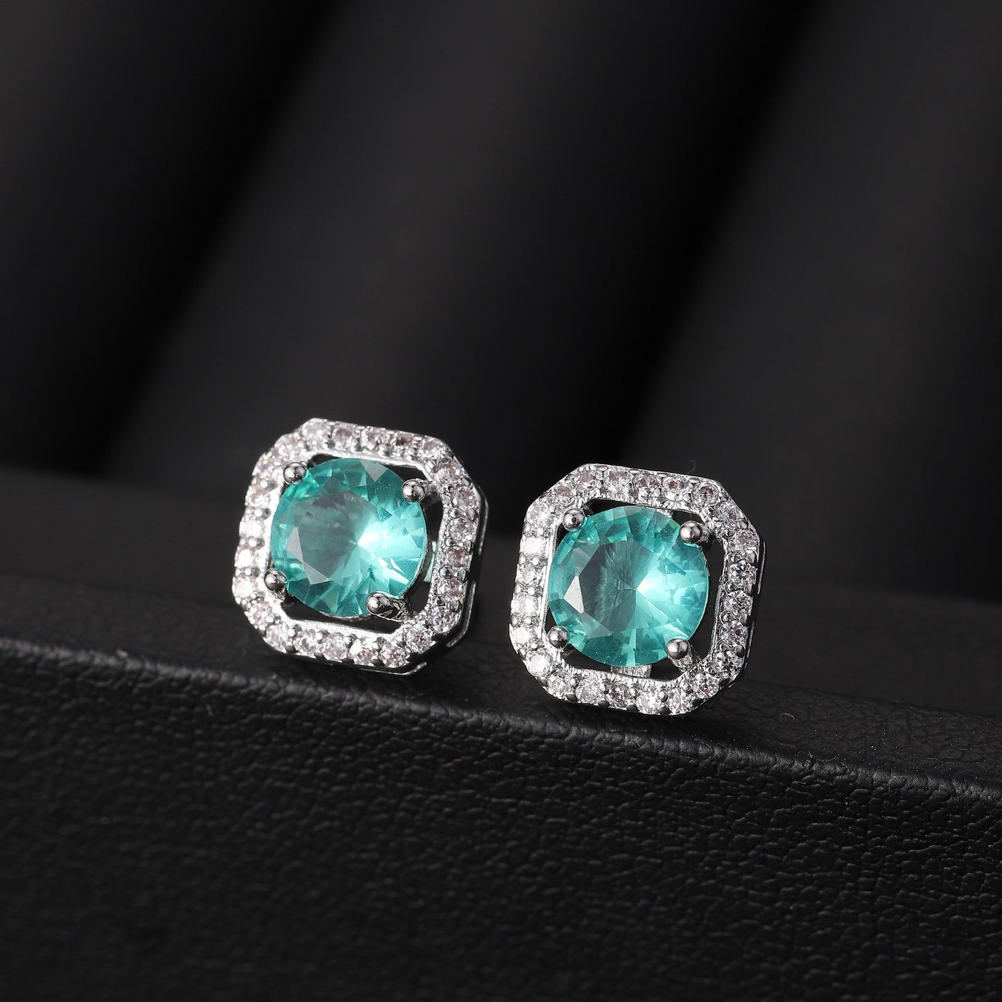 Women's Live Affordable Luxury Fashion Zircon Square Bag Rings