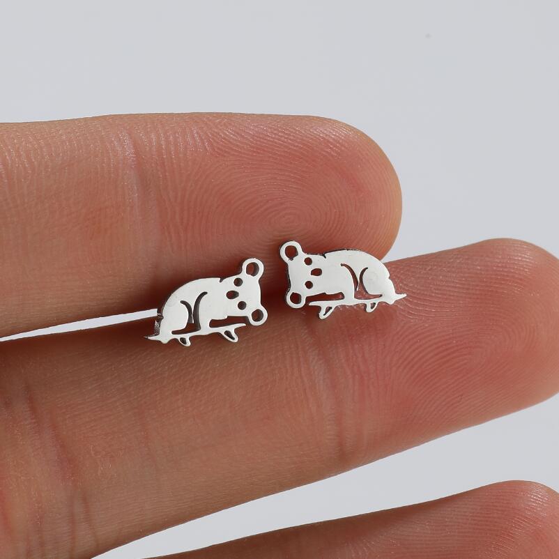Ornament Fashionable Simple Cute Small Animal Earrings