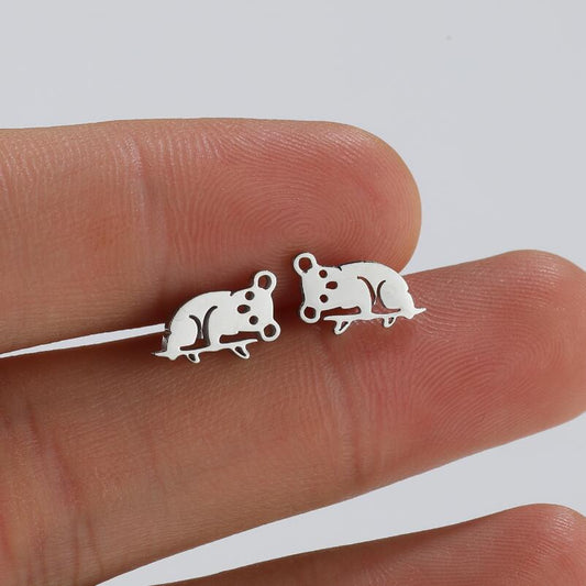 Ornament Fashionable Simple Cute Small Animal Earrings