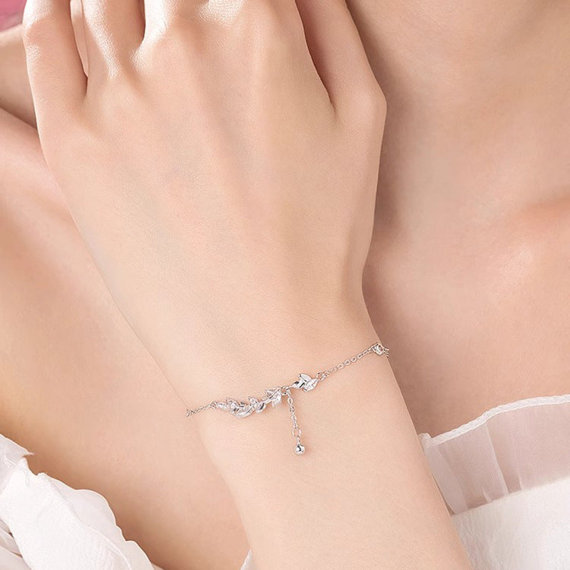 Wheat Sterling Sier Light Luxury Minority Exquisite Bracelets