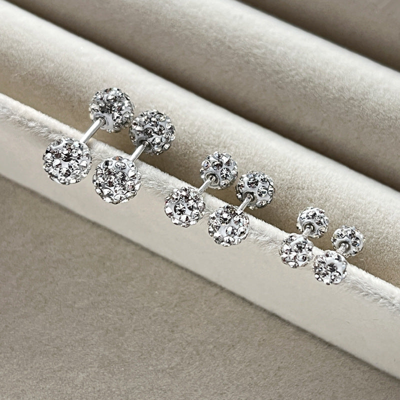 Personality Screw Tightening Buckle Exquisite Light Earrings