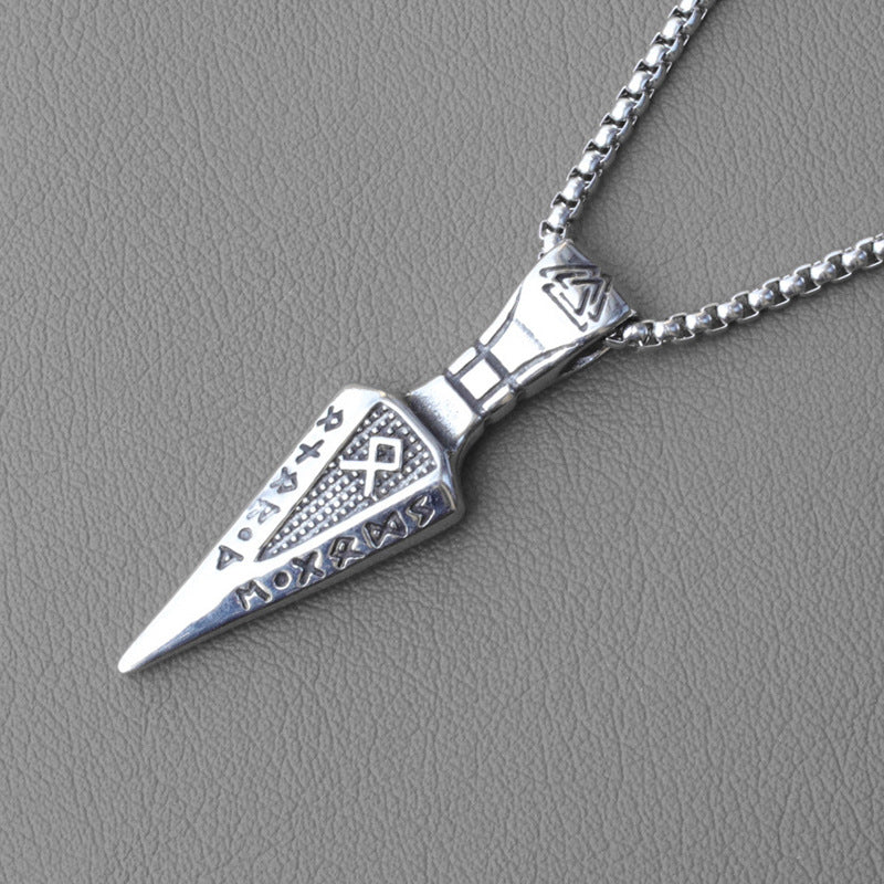 Women's & Men's Rune Arrow Titanium Steel Fashion Creative Necklaces