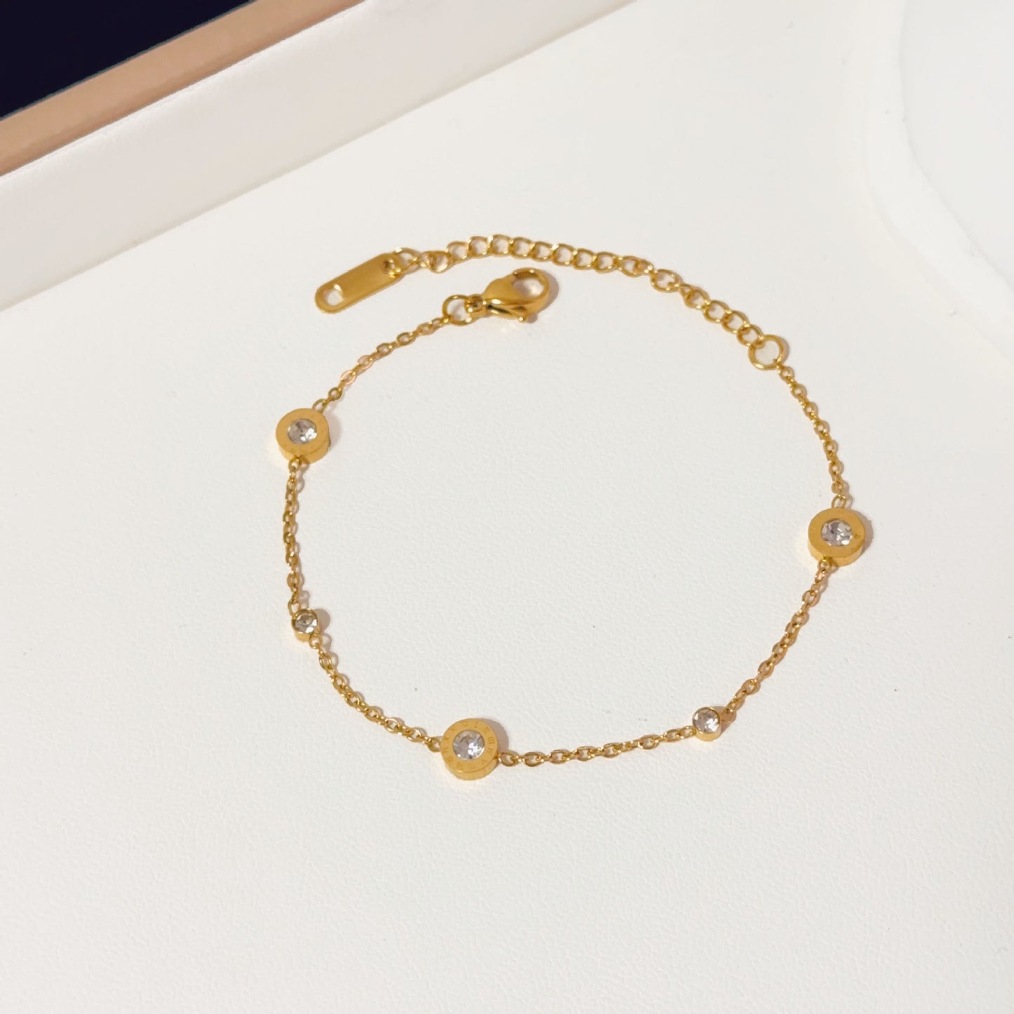 Women's Fashion Design Titanium Steel High-grade Gold Bracelets