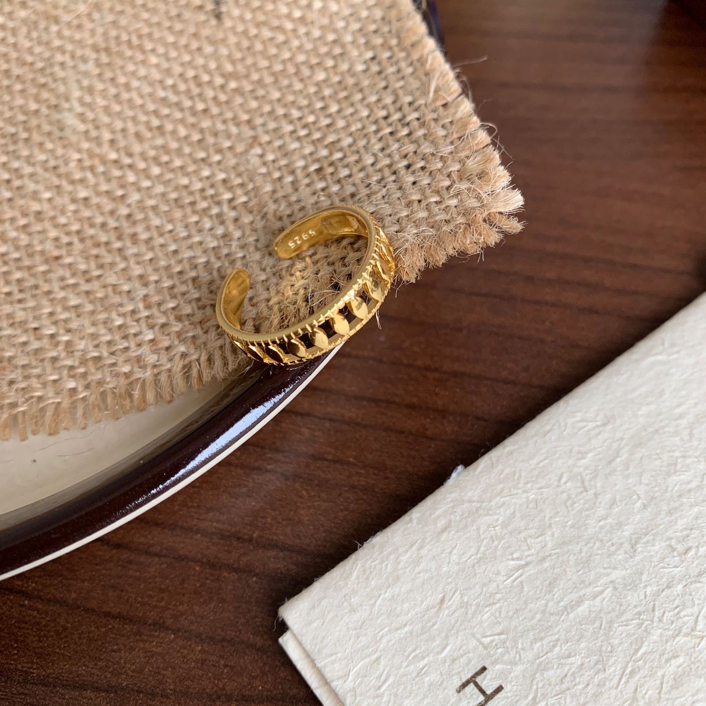 Fan Korean Jewelry Sterling Sier Olive Hollow Simple Rings